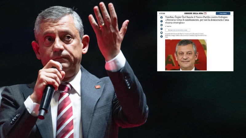 Özgür Özel’in yeni adresi İtalya: Skandal sözlerle Türkiye’yi hedef aldı